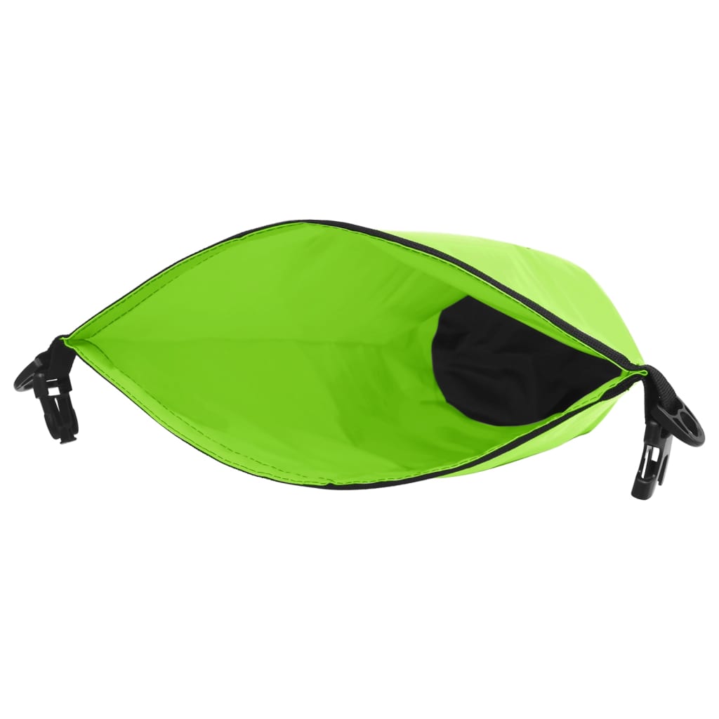 vidaXL Dry Bag with Zipper Green 5.3 gal PVC-2